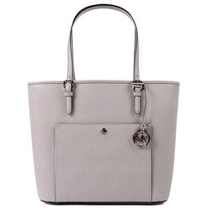 Michael Kors Jet Set Large Zip Top Travel Tote Light Grey - Minimalist Commute